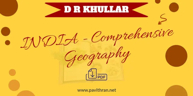 India Comprehensive Geography by DR Khullar PDF
