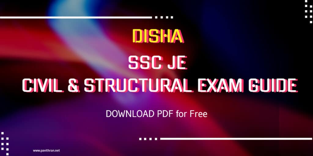 Disha SSC JE Civil & Structural Engineering Exam Guide Pdf