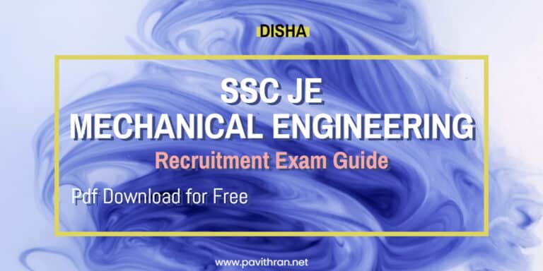 Disha SSC JE Mechanical Engineering Exam Guide Pdf