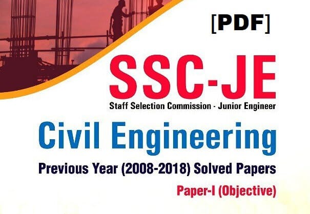 SSC JE Civil Engineering Previous Year Solved Paper PDF Download
