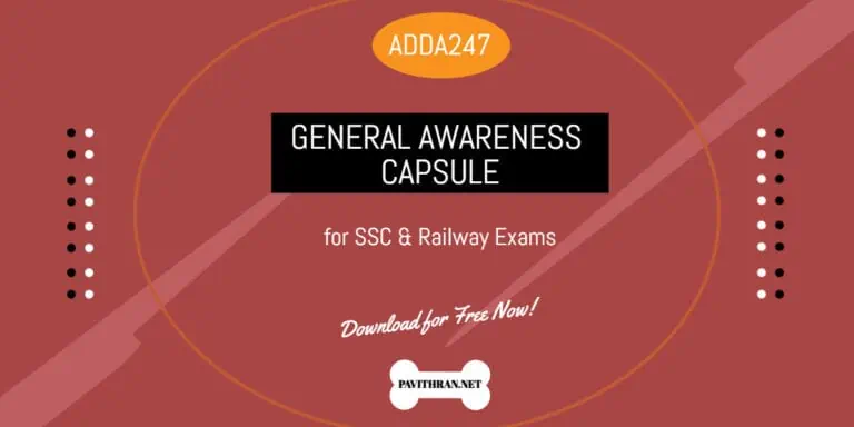 General Awareness Capsule for SSC & Railways - Adda247 PDF
