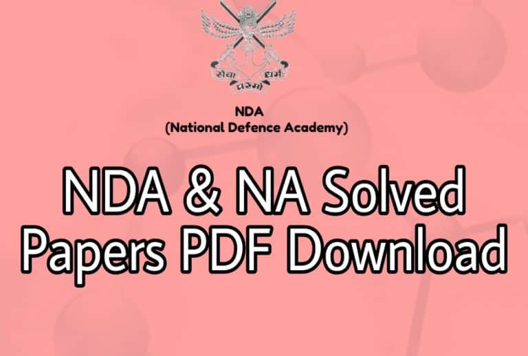 NDA-NA Previous papers pdf