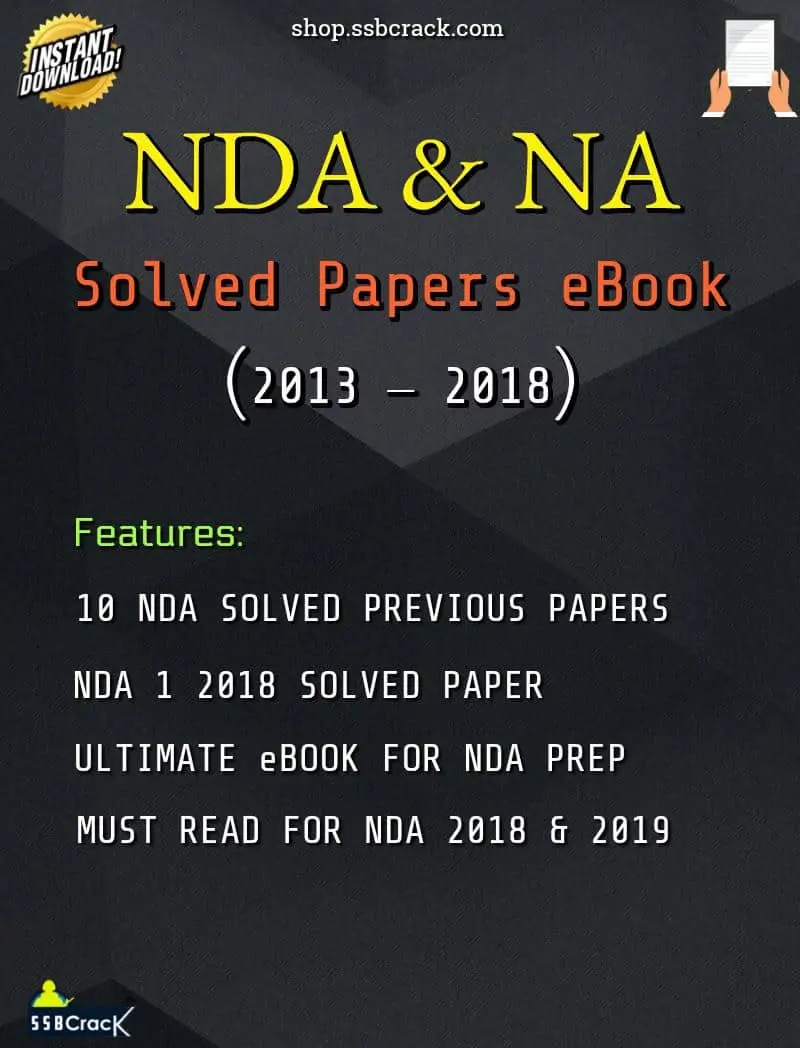 SSBCrack NDA & NA Solved Papers (2013-2018) PDF