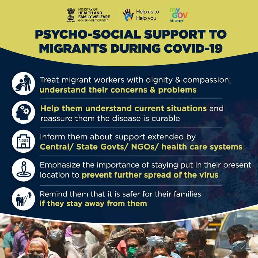 Psycho-Social Support to Migrants during COVID-19