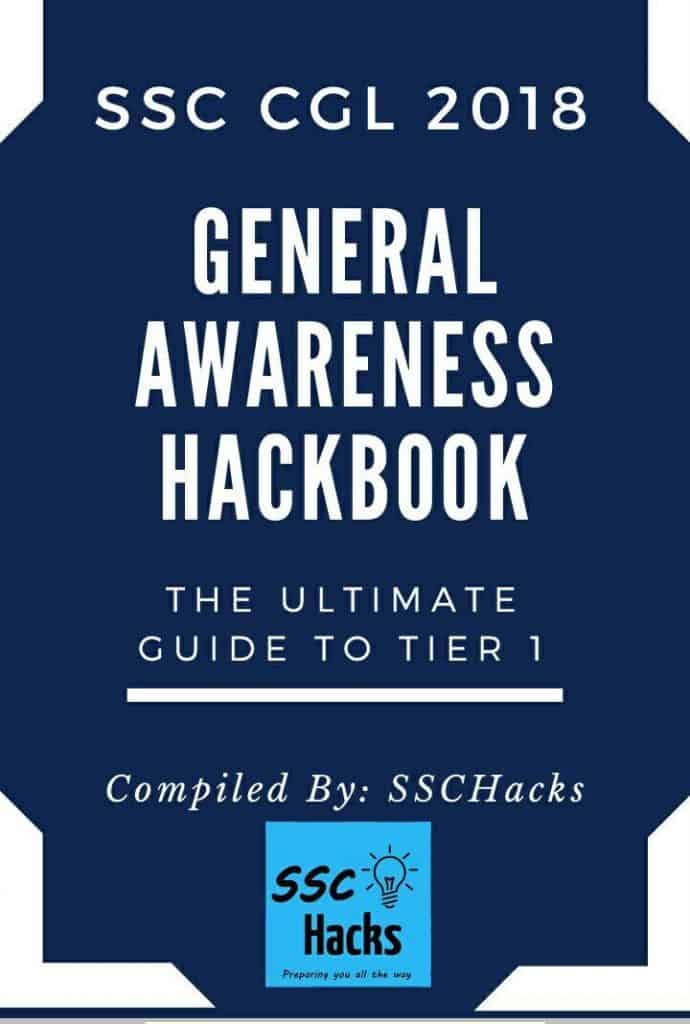 SSC CGL General Awareness Hackbook pdf download