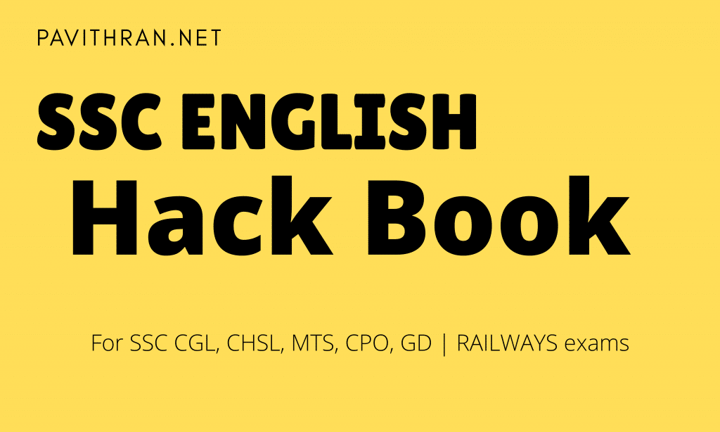 SSC English Hack Book PDF