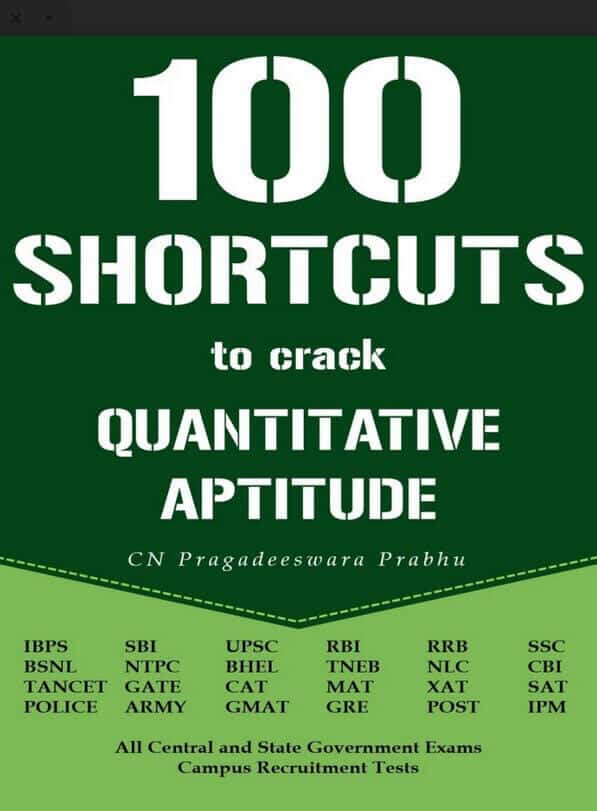 100 Shortcuts to crack Quantitative Aptitude
