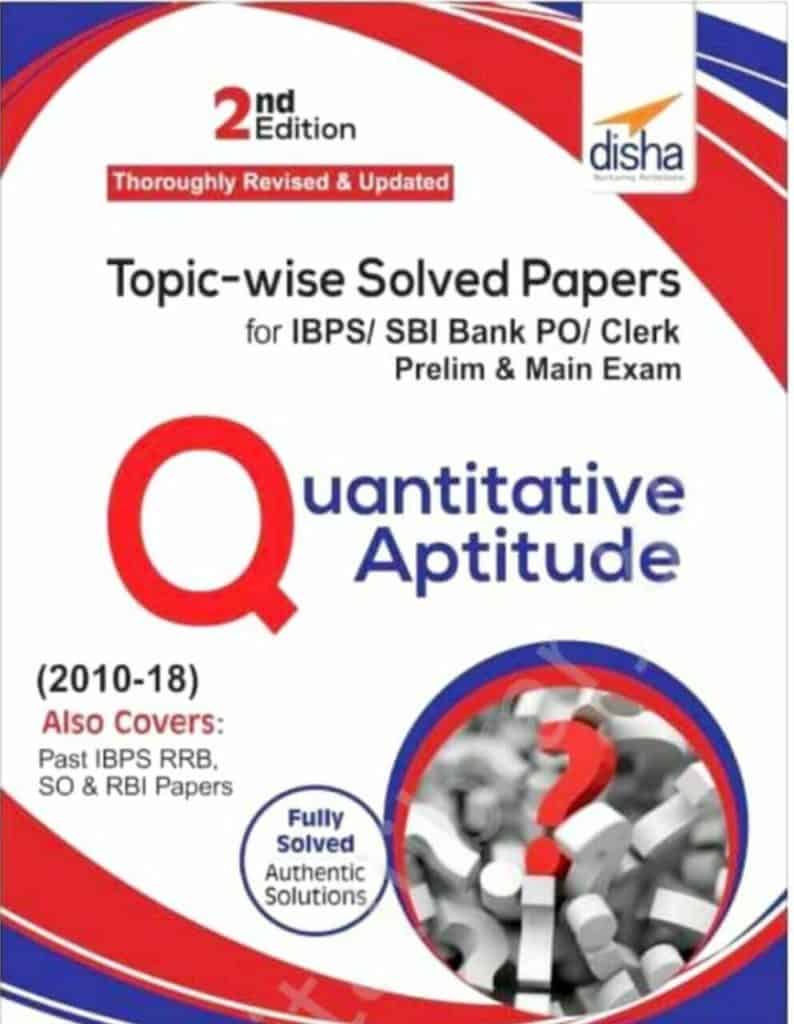 Disha Quantitative Aptitude Topic-wise solved Papers