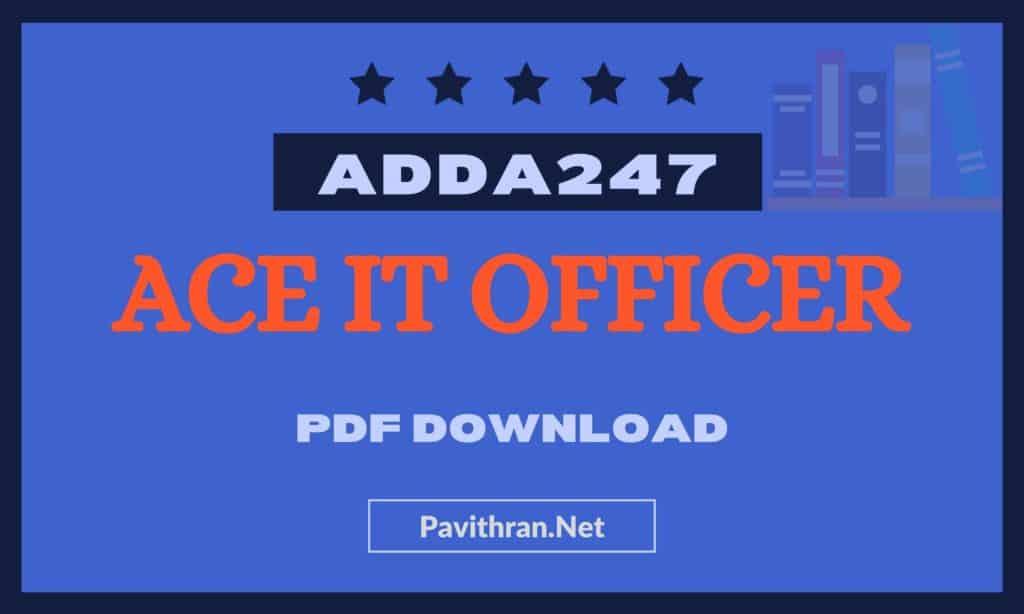 Adda247 ACE IT Officer Book PDF Download