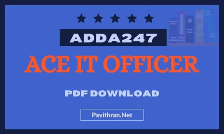 Adda247 ACE IT Officer Book PDF Download
