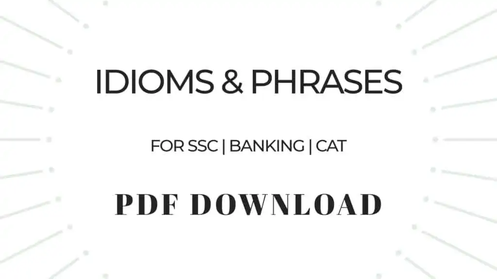 Idioms and Phrases in PDF Download