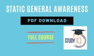 Static General Awareness PDF Download by Study IQ