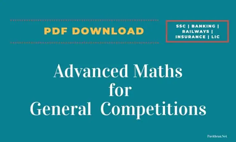 Advanced Maths for General Competitions