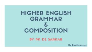 Higher English Grammar & Composition by PK De Sarkar PDF Download