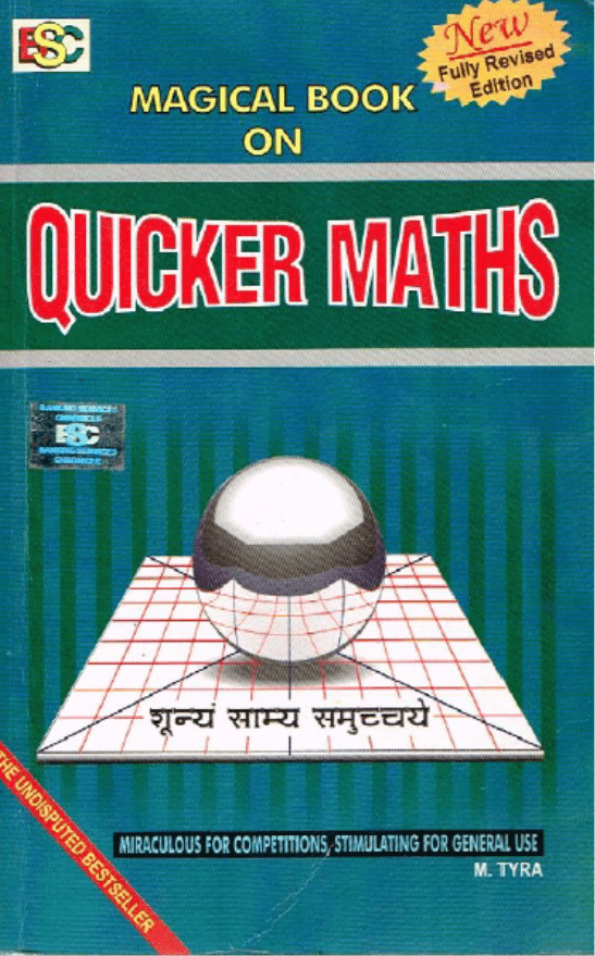 Magical Book on Quicker Maths by M Tyra PDF