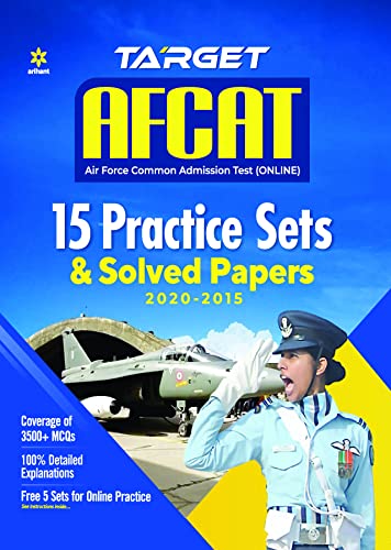 Arihant Target AFCAT 15 Practice Sets & Solved Papers 2020-2015