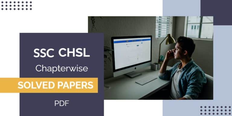 SSC CHSL Chapterwise Solved Papers PDF