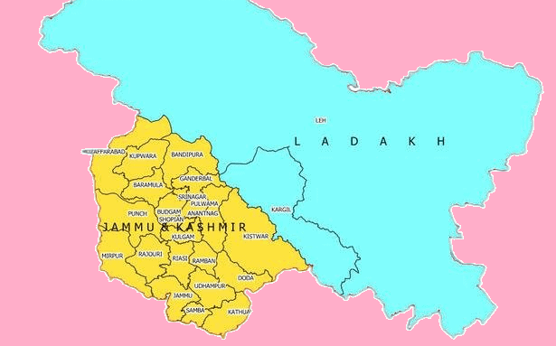Jammu and Kashmir & Ladakh Map