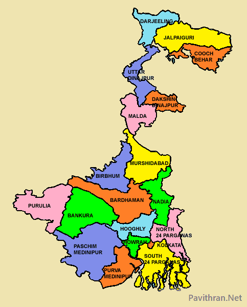 West Bengal State Map