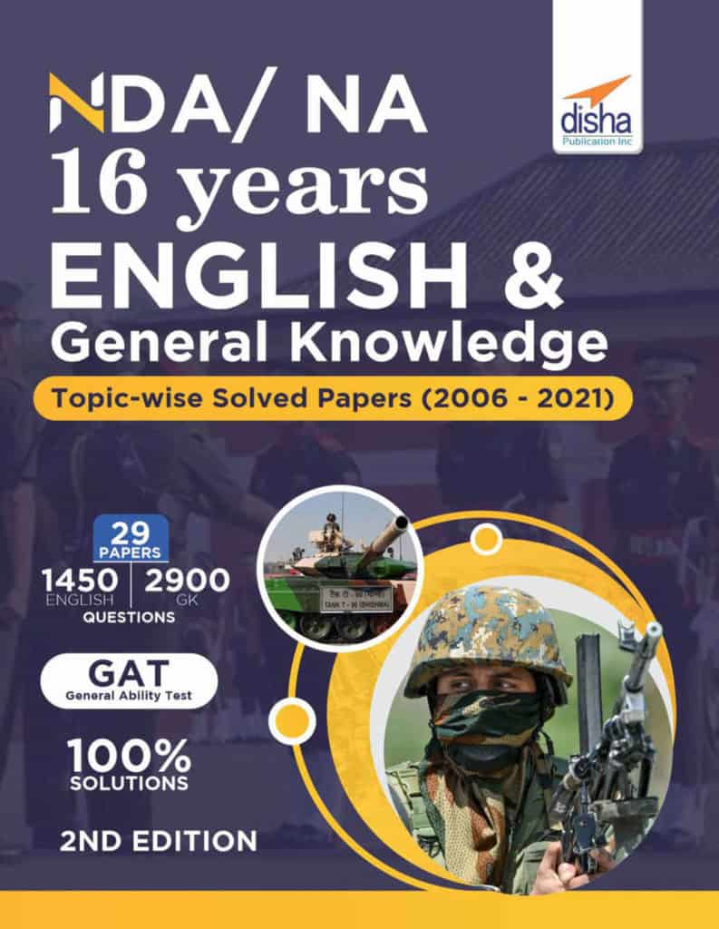 Disha NDA NA 16 years English & General Knowledge Solved Papers