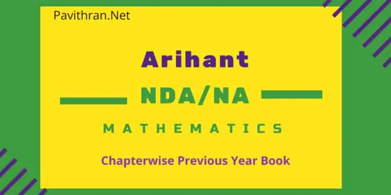 Arihant NDA,NA Mathematics Previous Year Book PDF