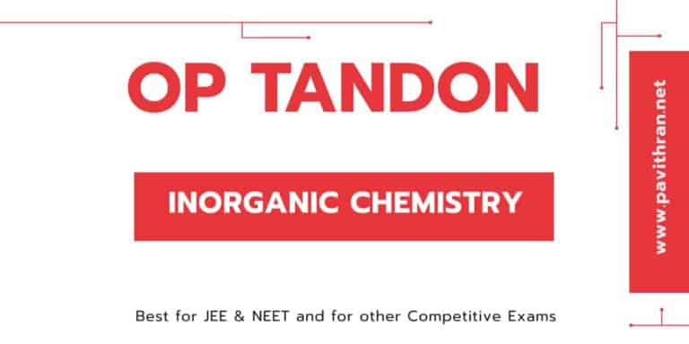 Inorganic Chemistry by OP Tandon PDF