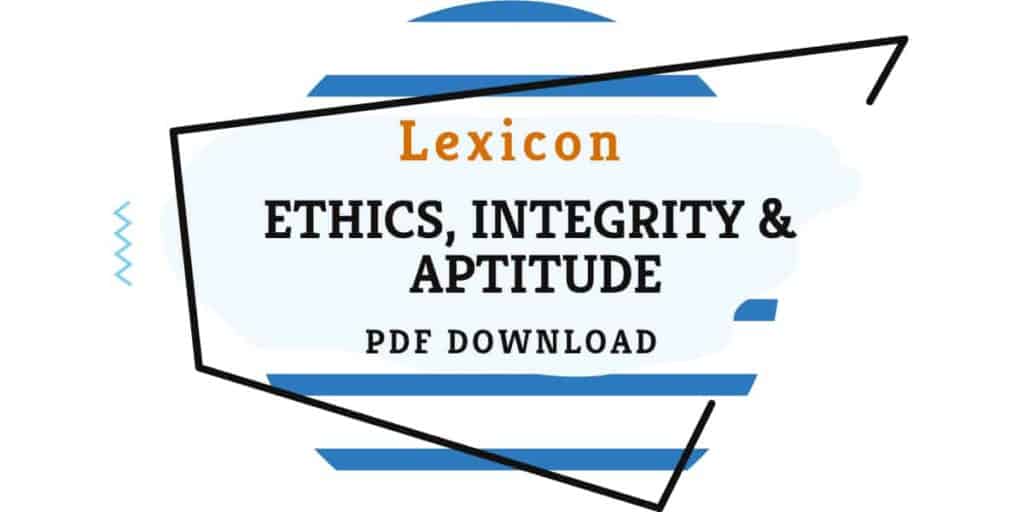 Lexicon Ethics, Integrity & Aptitude by Chronicle PDF