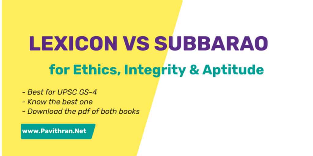 Lexicon or Subbarao for Ethics