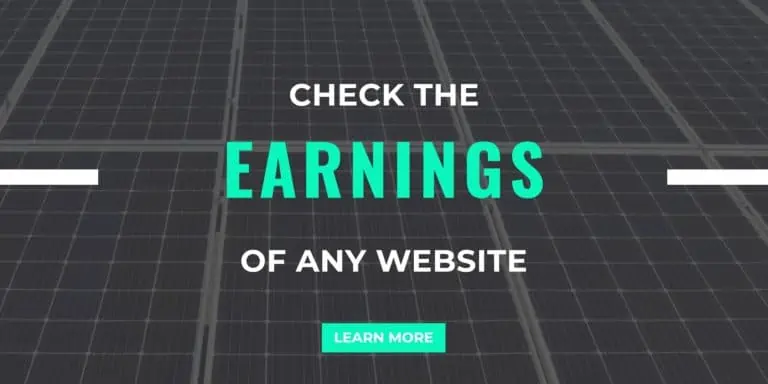 Check the Earnings of Any Website