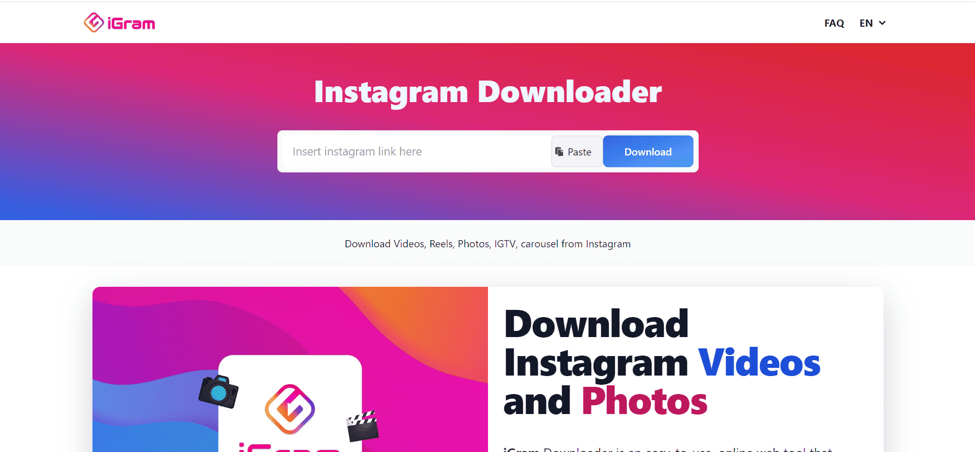 IGram - Instagram Downloader