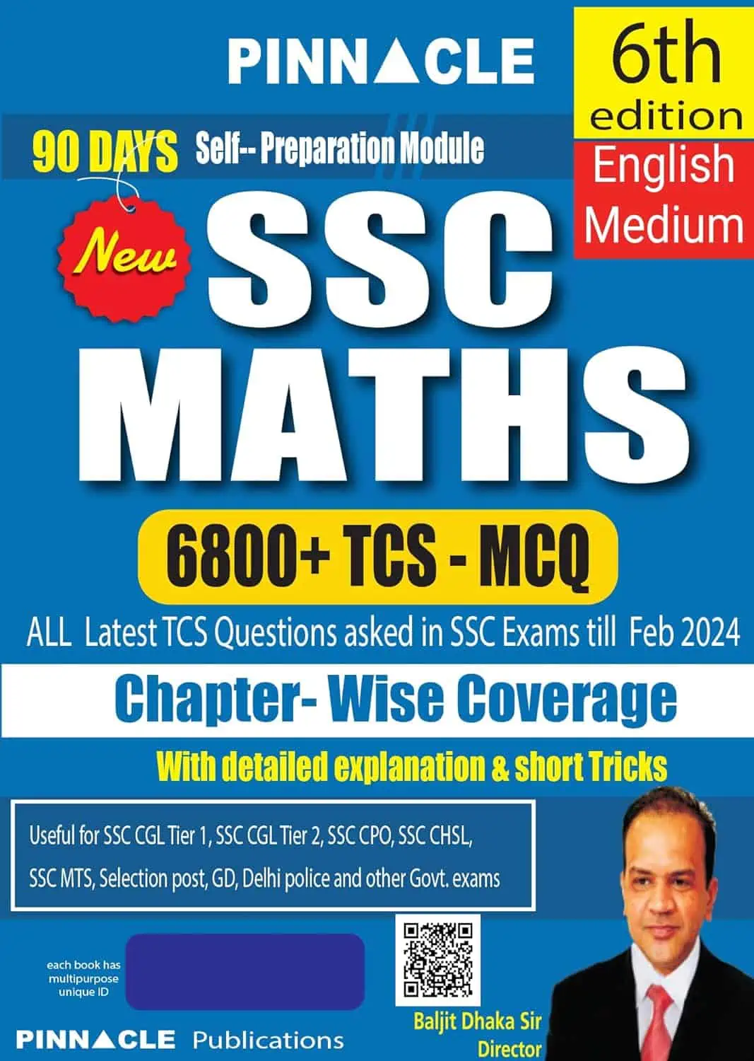 6800+ TCS MCQ SSC Maths [6th Edition] Book (English Medium) - Pinnacle