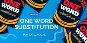 Arihant One Word Substitution Book PDF