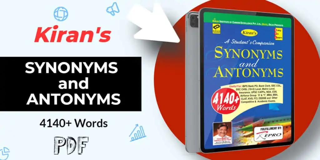 Kiran Synonyms and Antonyms Book PDF