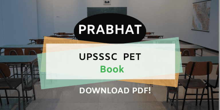 Prabhat UPSSSC PET Book PDF