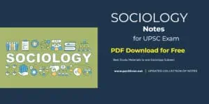 Sociology Notes PDF for UPSC