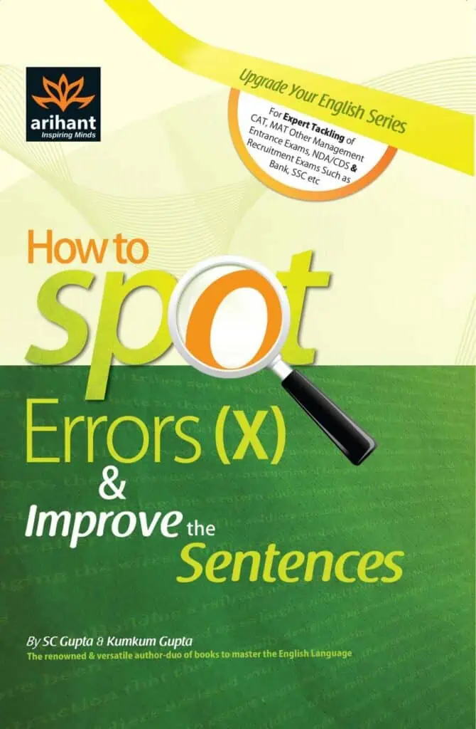 How to Spot Errors (X) & Improve the Sentences - SC Gupta