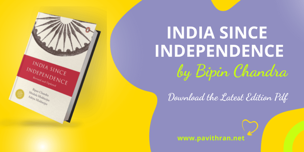 India's Since Independence by Bipin Chandra PDF