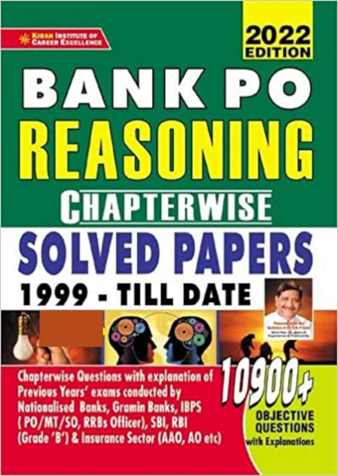 Kiran Bank PO Reasoning Chapterwise 10900+ Questions - 2022 Edition