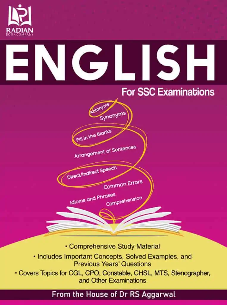 Radian English PDF for SSC Examinations (From the House of Dr RS Aggarwal)