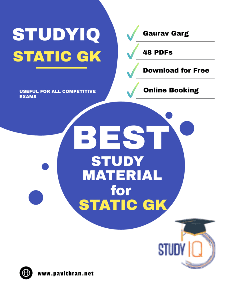 StudyIQ Static GK PDF