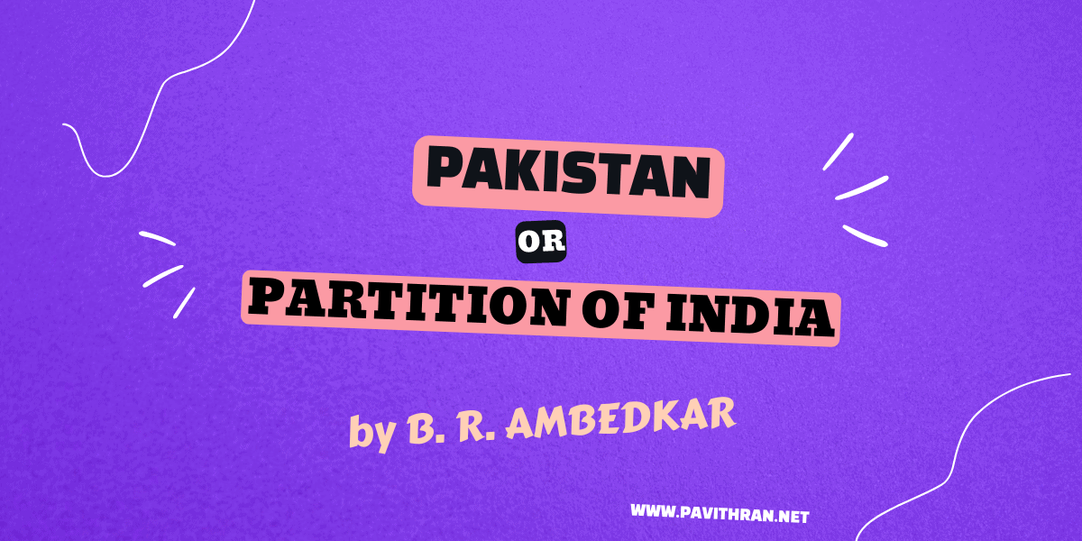 Pakistan or Partition of India by BR Ambedkar PDF