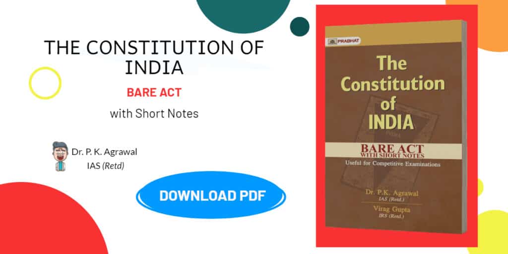 Constitution of India - Bare Act by Dr.P.K. Agarwal PDF