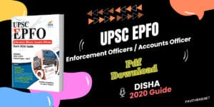 Disha UPSC EPFO 2020 Guide Pdf Download