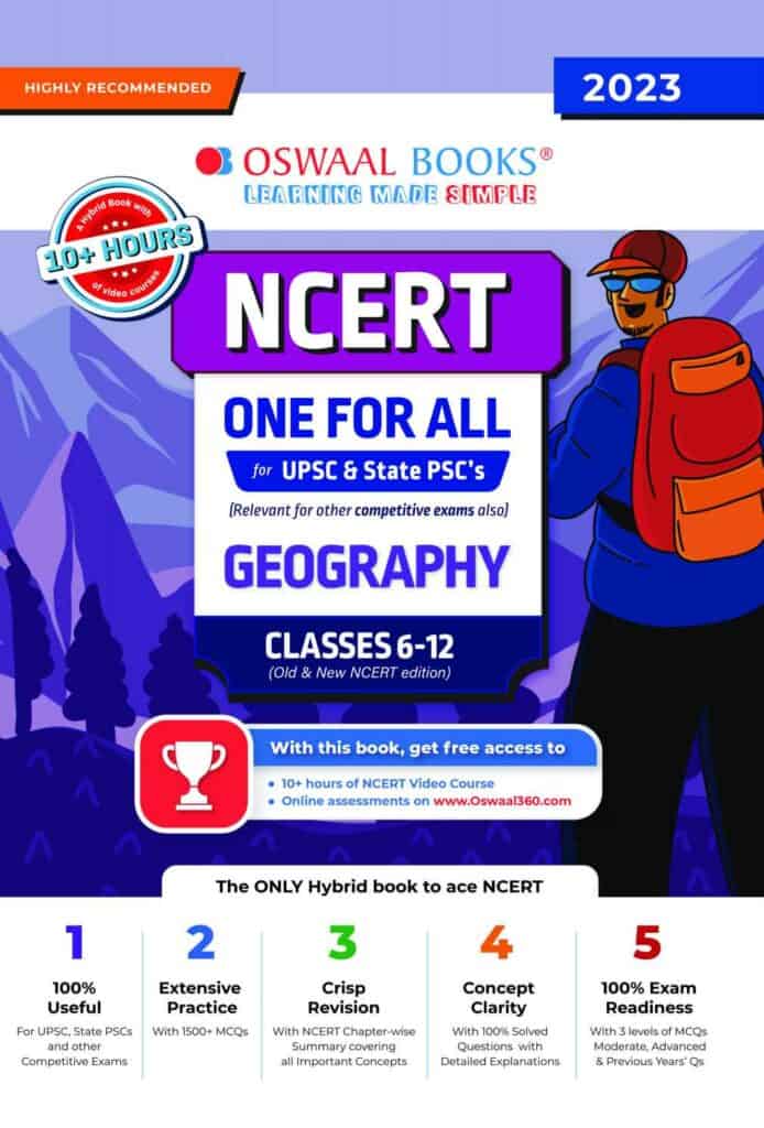 Oswaal NCERT One For All Geography Class 6-12 for UPSC & State PSC