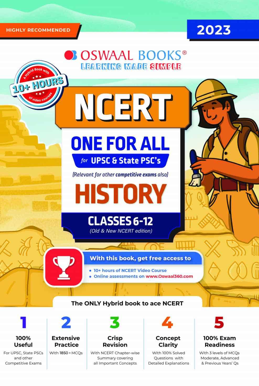 Oswaal NCERT One For All History Class 6-12 for UPSC & State PSC
