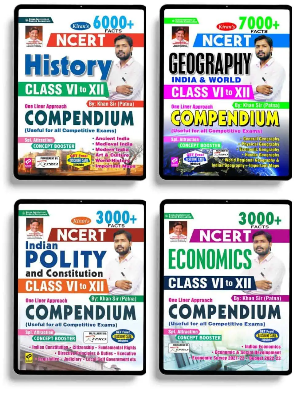 Kiran NCERT Class 6-12 Compendium Set of 4 Books PDF