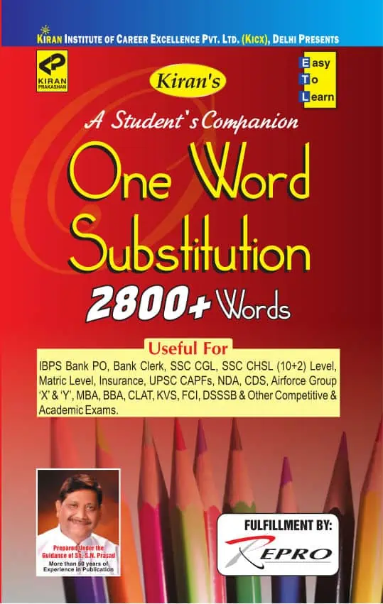 A Student's Companion One Word Substitution 2400+ Words - Kiran Prakashan