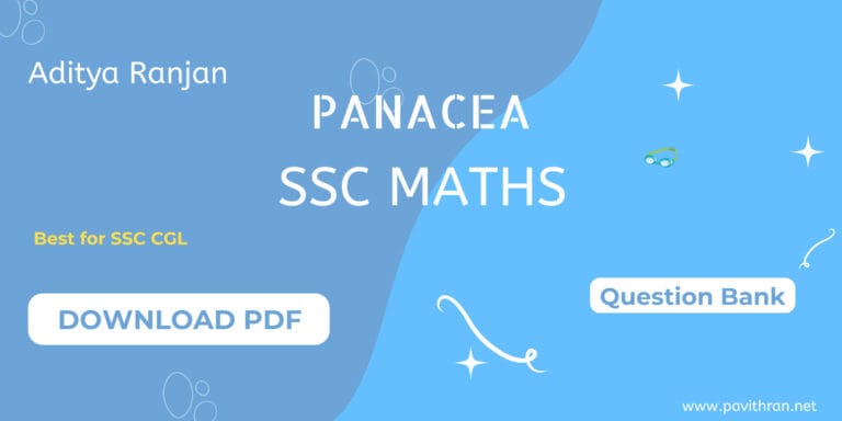 Panacea SSC Maths by Aditya Ranjan Pdf
