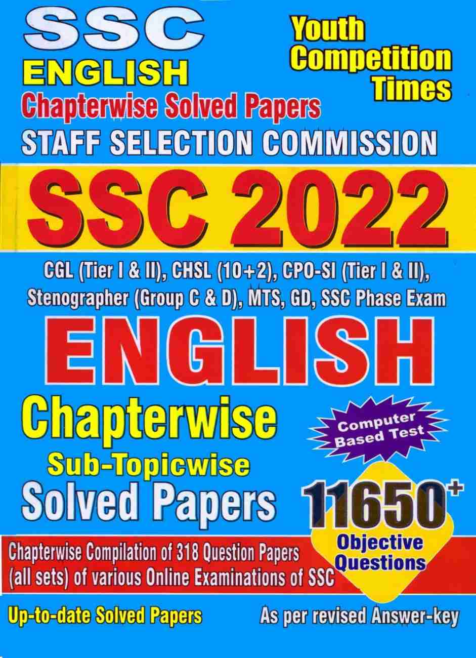 YCT SSC English 2022 [11650+ Chapterwise Solved Questions]