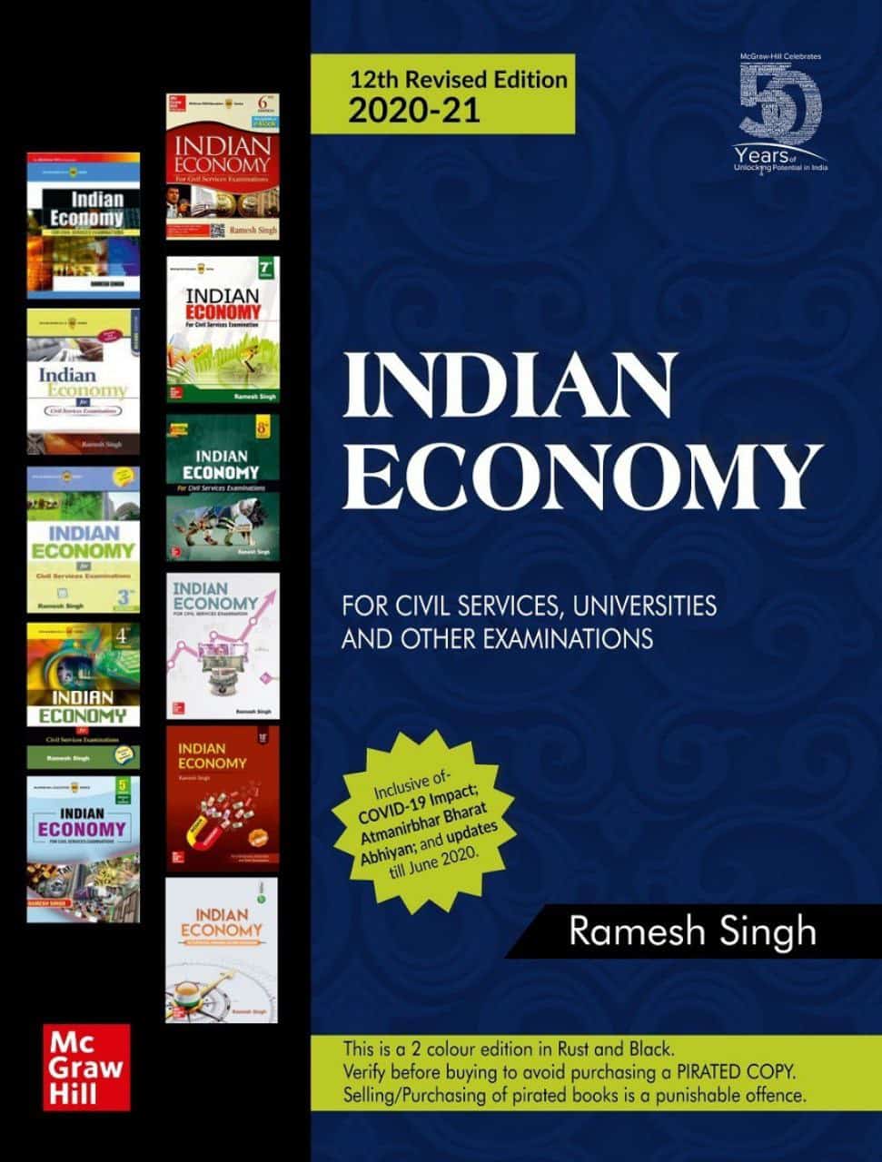Indian Economy by Ramesh Singh 2020-21 [12th Edition]